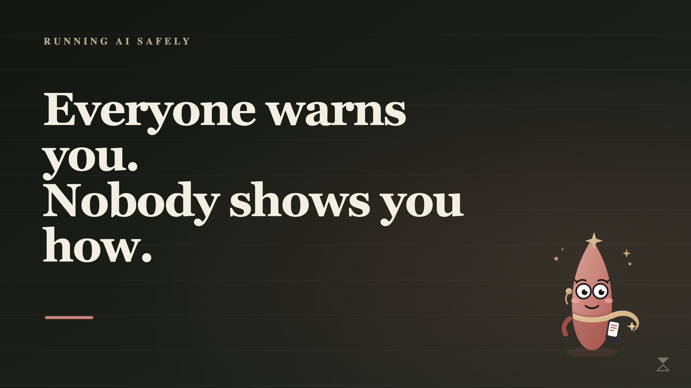 Dark cover: everyone warns, nobody solves.