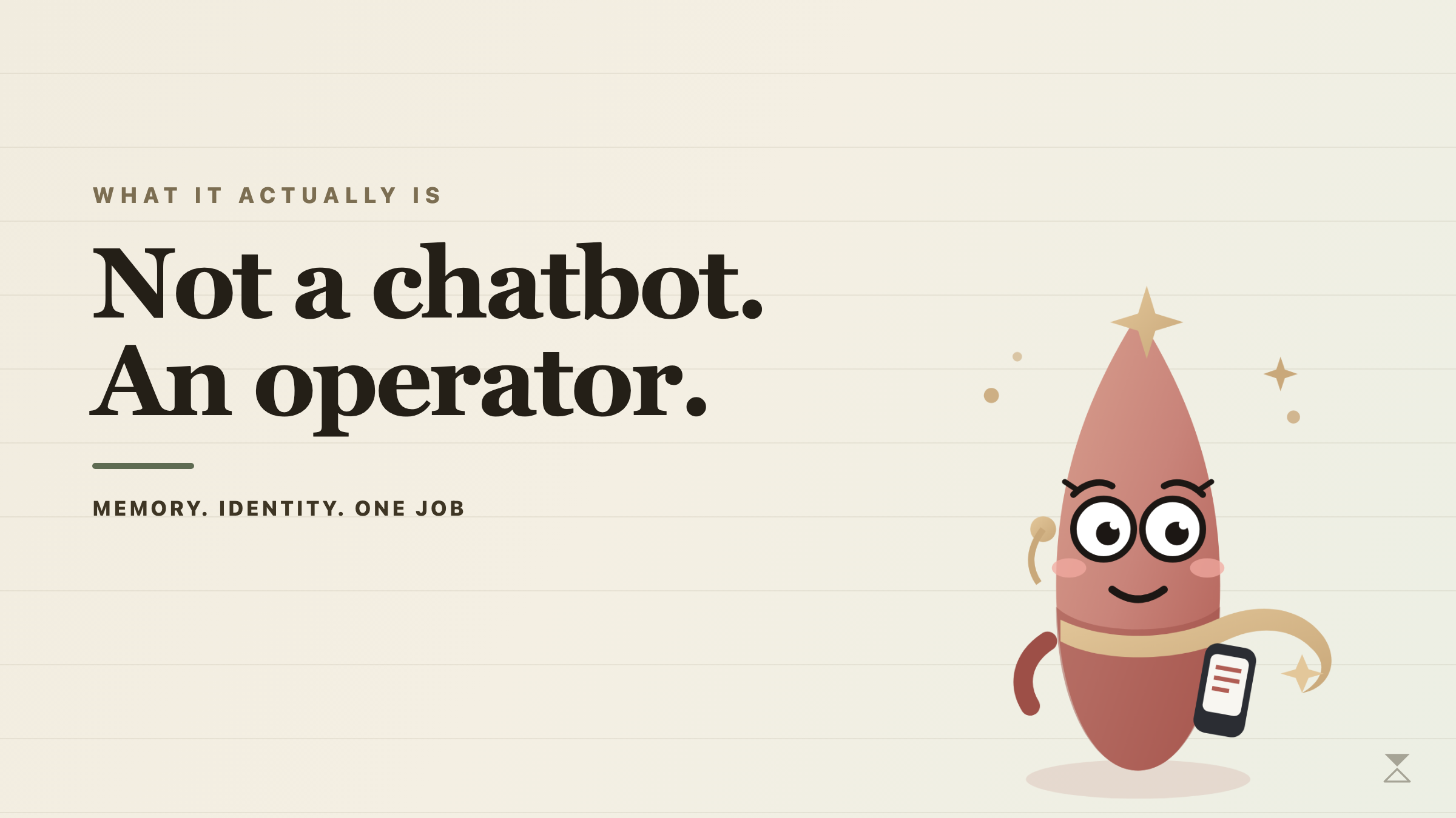 Dark cover: not a chatbot, not a prompt.