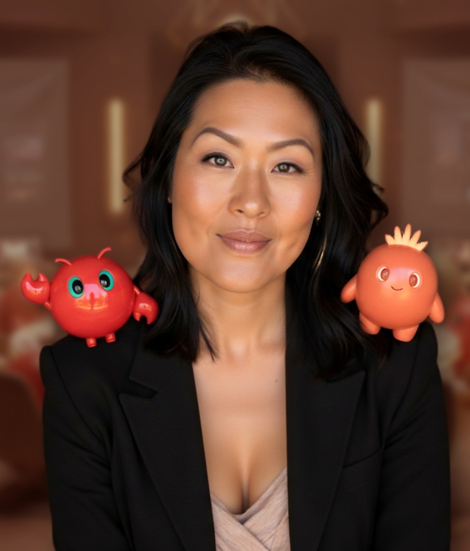 Elfina Luk, founder, with her AI operators