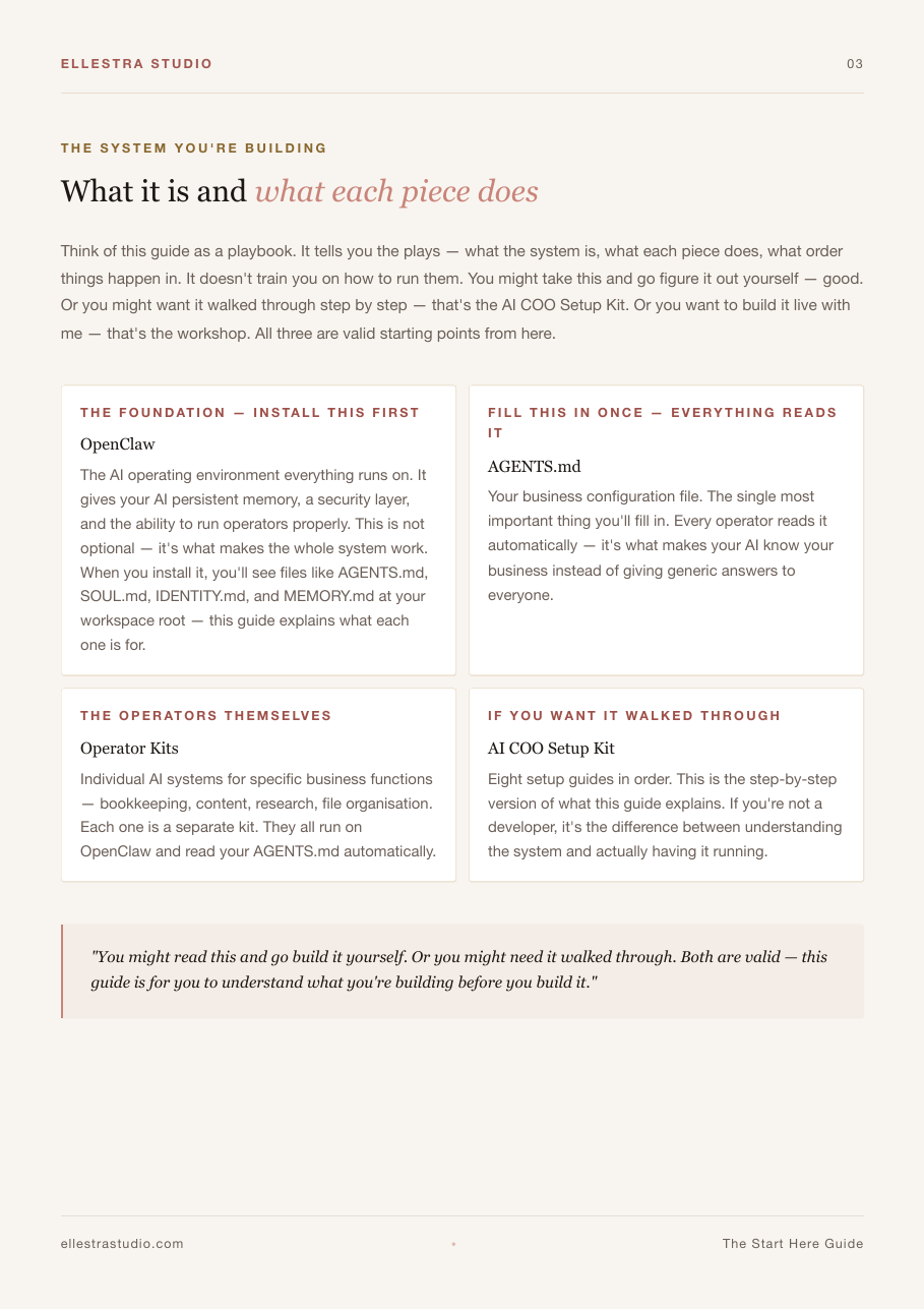 The system overview